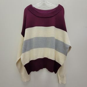 Lucky Brand Colorblock Striped Sweater